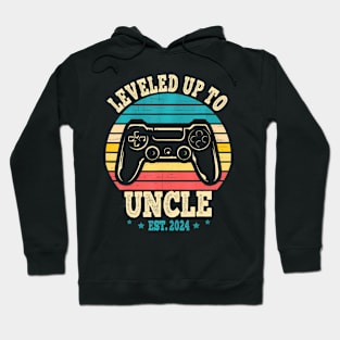 Leveled Up To Uncle 2024 Soon To Be  Video Gamer Uncle Hoodie